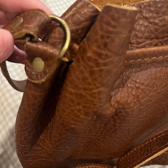 Brown Leather Bucket Bag - Picture 8 of 8